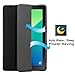 Infiland Samsung Galaxy Tab A 10.1 with S Pen case - Ultra Slim Tri-Fold Smart Case Cover for Samsung Tab A 10.1-Inch with S Pen SM-P580 Tablet(with Auto Wake/Sleep), Black