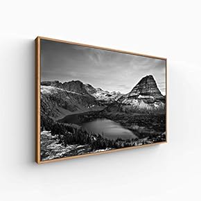 Canvas Wall Art for Living Room, Bedroom Monochrome Landscape Framed Canvas Prints for Home Decoration Ready to Hang - 16x24 inches