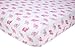 Little Love by NoJo Separates Collection Elephant Printed Crib Sheet, Pink, 52
