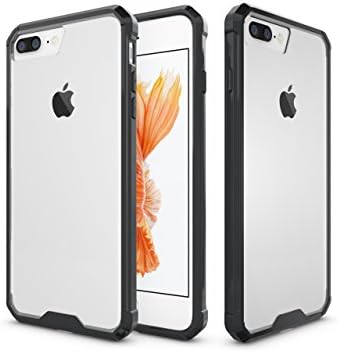 iPhone 7 Plus / iPhone 8 Plus Case Clear View Hybrid PC Back Case {Ultra Clear Series} Slim TPU Shock Absoprtion Scratch Resistant Case for Apple iPhone 7 Plus / iPhone 8 Plus - Black