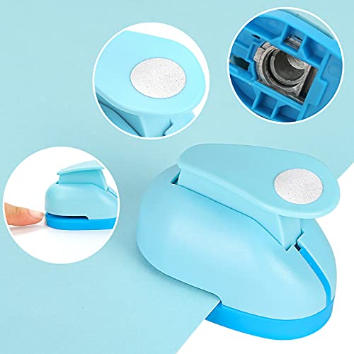 LoveInUSA Hole Punch Set, 6PCS Kids Paper Craft Punches Decorative Snowflake Star Circle Hole Puncher for Crafting Scrapbook Nail Designs