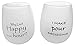 4 Wine Glasses Unbreakable W/Bag-Great Gift Food Grade Silicone Funny and Durable Shatterproof Stemless Wine Beer Whiskey Cocktail any Beverage Outdoor Party Pool Camping Beach Take Anywhere (Happy)