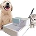 Uniclife 0.5 Gallon Pet Water Fountain for Dog and Cat Small Cuboid Automatic Electric Drinking Bowl with LED Light Filter and Water Pump Accessories Inside the Fountain Body