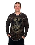 Men's Graphic Print Long Sleeve Thermal Style Shirt