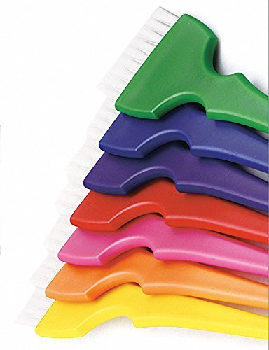 Small Hair Coloring Dye Mixing Tint Bowls and Brush Kit - Set of 7 Different Rainbow Color