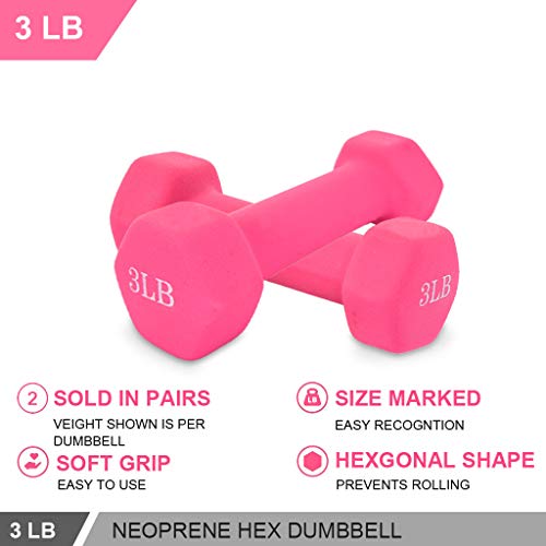 Dumbbell Set SPORTNOW X 6kg Dumbbells Weights Set With 12-Sided