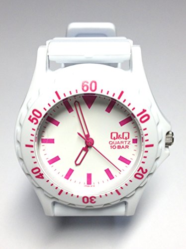 CITIZEN Q&Q Men's Women's Quartz Analog 10BAR White Watch