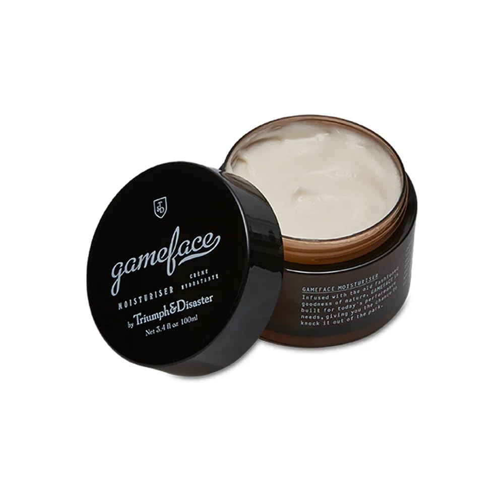 Triumph & Disaster | Gameface Moisturiser Jar | Hydrating Facial Moisturizer - Lightweight, Non-Greasy Facial Lotion for Men, 100ml