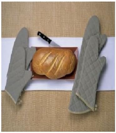 Oven Mitt Chef Pyrotex Beige 17 -- 12 Pair