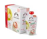Amazon Brand - Mama Bear Organic Baby Food, Stage 2, Apple Banana Yogurt Strawberry, 4 Ounce Pouch (Pack of 12)
