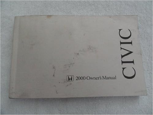 2000 Honda Civic Sedan Owners Manual