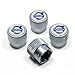 Volvo Logo Silver ABS Tire Stem Valve Caps, Official Licensed