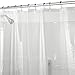 Waterproof Mildew-Free PEVA Shower Curtain Liner with Rust Proof Metal Grommets, 72-Inch by 80-Inch, Clear