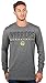 Ultra Game NBA Official Men’s Super Soft Game Day Long Sleeve T-Shirt - Unisex, Golden State Warriors, Heather Charcoal, Large