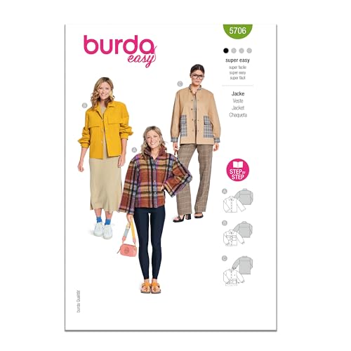 Burda Style X05706BURDA Misses' Jackets Sewing Pattern Packet, Design Code B570…