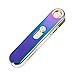 Shiningshopping USB Lighters Metal Rechargeable Windproof Flameless Electronic Arc Cigar Cigarette Lighter No Gas USB Charging Lighters (Purple)