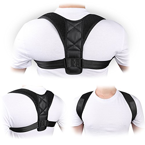 Adjustable back posture corrector for women men clavicl…