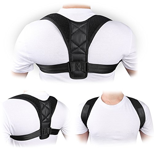 Adjustable Back Posture Corrector for Women Men,Trofong Back Posture Brace Clavicle Brace Support Shoulder Connector