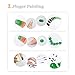 GooMart 20 Colors Rainbow Craft Finger Ink pads for Rubber Stamps Card Making