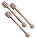 Dealglad 20Pcs Portable 6 Inch Wooden Jam Honey Dipper Stirring Rod Honey Muddler Stick Spoons