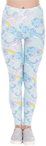 Festie Fever Ultra Soft Printed Rave Leggings (Rainbow Unicorn)