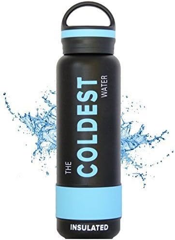 Black Stainless Steel Water Sports Bottle Insulated Hydro Thermos