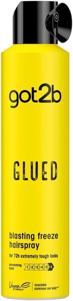 got2b Glued Blasting Freeze Hair Spray 2 x 300ml Strong Hold Styling