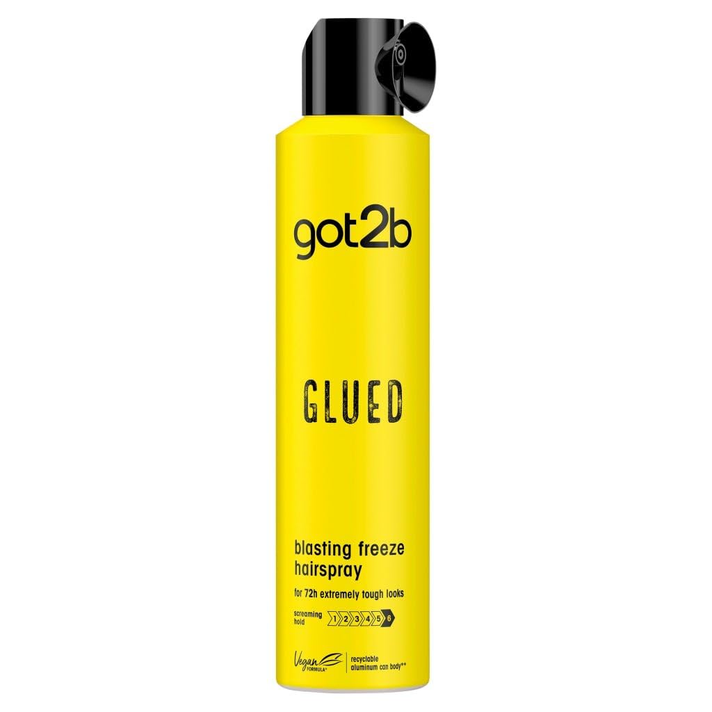 Schwarzkopf got2b Glued Blasting Freeze Hair Spray, 2 Pack (2 x 300 ml)