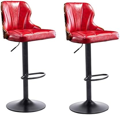 Amazon Com Qqxx Bar Stools Dining Chairs Set Of 2 Mid Century