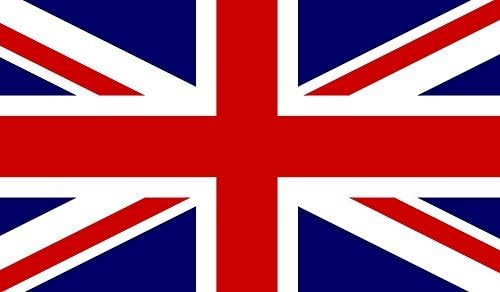 2x Union Jack Flag Stickers – UK English Camo Biker Car Bumper Decals (Multicolor)