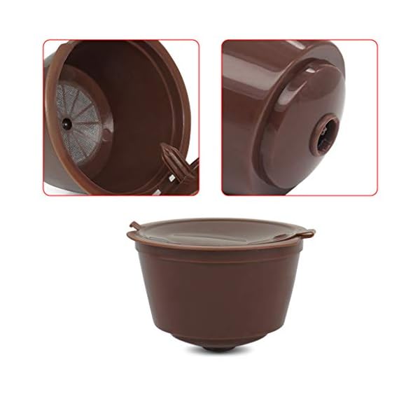 NOWON Nachfüllbare Kaffeekapseln Wiederverwendbare Kaffeepads für Nescafe Dolce Gusto – Bild 4