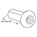 Sentry Supply 642-0104 T-27 Torx Barrel Nut, #10 - 24 x 5/8 Inch, Stainless Steel Construction, Pack of 100