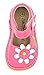 Little Mae's Boutique Pink with White Flower Mary Jane Toddler Girl Squeaky Shoes (4)