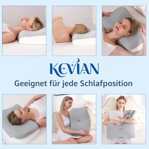 Ergonomisch Nackenkissen, Hochdichtes Seitenschläferkissen