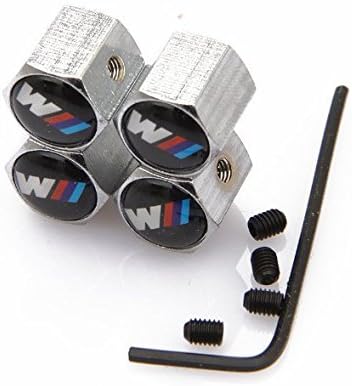 XSFQSM Anti-theft Metal Car Wheel Tyre Tire Stem Air Valve Cap For BMW