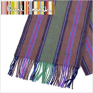 Amazon ポールスミスマフラー Paulsmithストール Paul Smith マフラー ポール スミス ストール ストライプデザイン メンズ レディース 男女兼用ストール Agxa 625j S37 C ストール マフラー 通販
