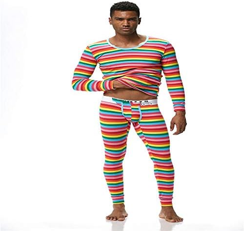 OPPP Thermal Underwear Men's thermal underwear suit tops + pants underwear gay underwear tights underwear