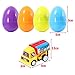Acekid Easter Eggs Filled with Pull Back Vehicle, 12pcs Kids Cartoon Construction Cars Set, Easter Theme Party Favor, Easter Eggs Hunt, Basket Stuff Fillers for Boys & Girls