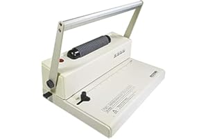 PrintFinish Coilbind S-15 with Electric Coil Inserter Manual Coil Punch & Binding Machine Pitch 4:1 - Professionally Bind Pre