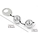 Smart Sex Bead Balls, Love Ball, Sex Toy Ball, Virgin Trainer Ball, Sex Products For Women,Kegel Exercises Weighted Balls (Silver)