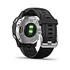 Garmin Fēnix 6S Solar, Solar-powered Multisport GPS Watch, Advanced Training Features and Data, Silver with Black Band