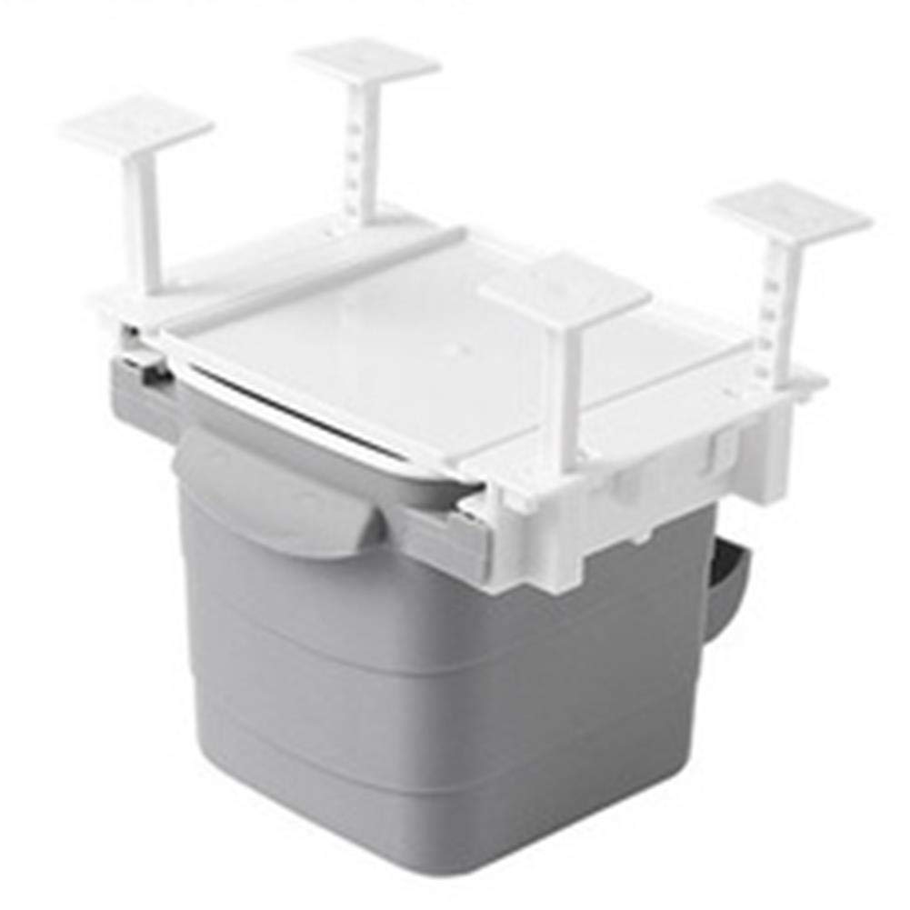 ERGOU Waste Bin Trash Storage Bin Retractable Hidden Sorting Plastic