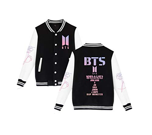 BTS Love Yourself Her Baseball Jacket Uniform Suga Jin Jimin Jung Kook Sweatshirt Sweater Coat