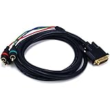 Monoprice 102508 6-Feet DVI-I to 3 RCA Component Video Cable (DVI-I-3-RCA)