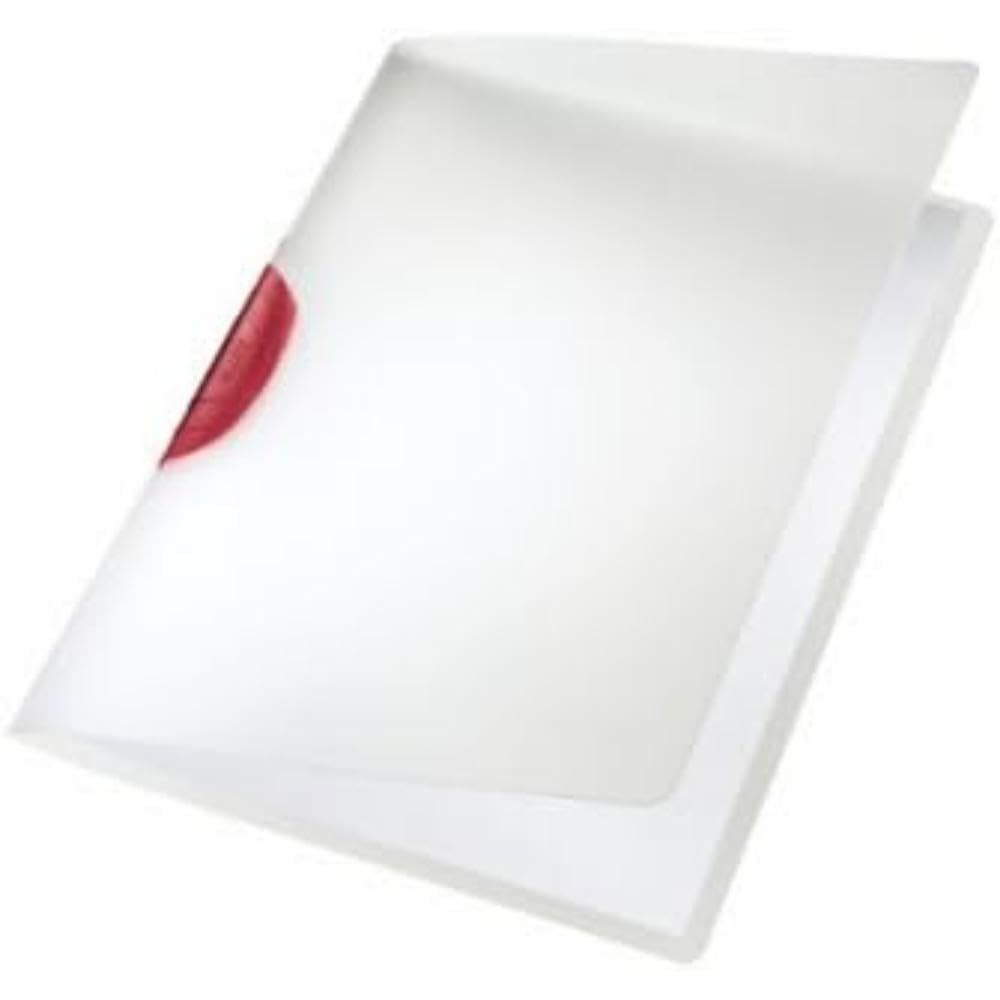 Leitz ColorClip 41750025 Clip Folder A4 Polypropylene Pack of 6 Red