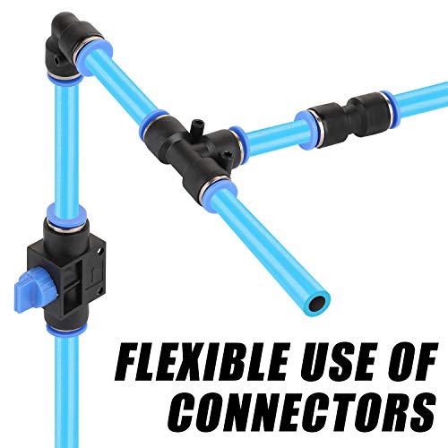 WYNNsky Shop Air Line Kit, 3/8 Inch (9.5MM) OD × 60 Feet Nylon