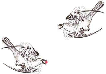 Temporary Tattoos Paper Waterproof Tattoo Sticker,2 pcs,00105,3"*2"