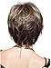 YX Women's Short Blonde Layered Wigs With Side Bangs Natural Human Hair Wigs With Wig Cap