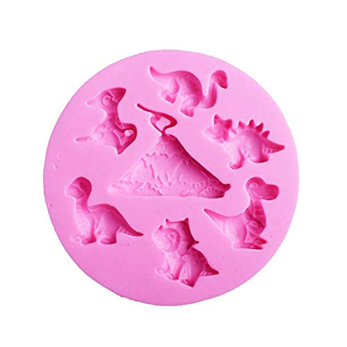 Dinosaurs Silicone Fondant Mold Chocolate Mold for Sugarcraft - DIY Baking Utensils - Cake Decoration,Candy Mold,Cupcake Topper,Polymer Clay,Crafting Projects,Soap Mold