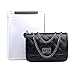 Urban CoCo Quilted Classic Single Flap Cross Body Messenger Shoulder Purse Bag Chain Strap (black)